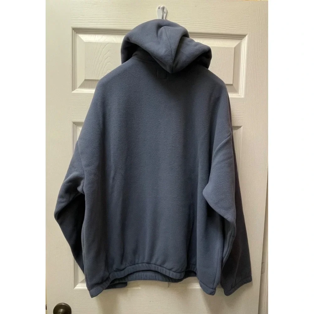GAP‎ Athletic Fleece Men's L Cornflower Blue Heavyweight Hoodie Sweatshirt NWT